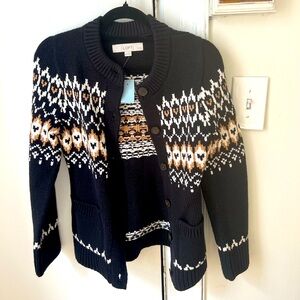 LOFT Patterned Cardigan